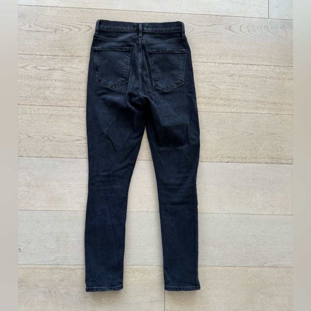 Agolde Nico High Rise Slim Straight Denim Jeans Distressed In Cassette  Sz 24 - Picture 7 of 12